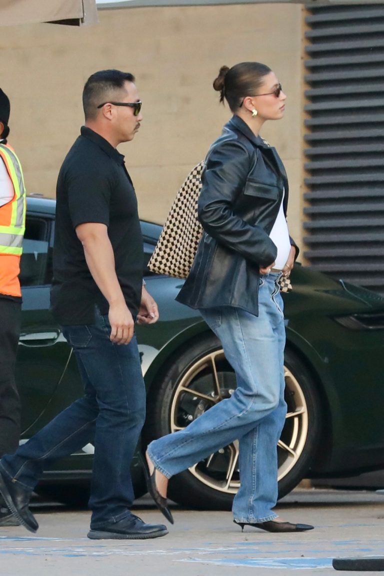 Hailey Bieber’s Mesh Heels Are Fashion’s Answer to Pregnancy Footwear