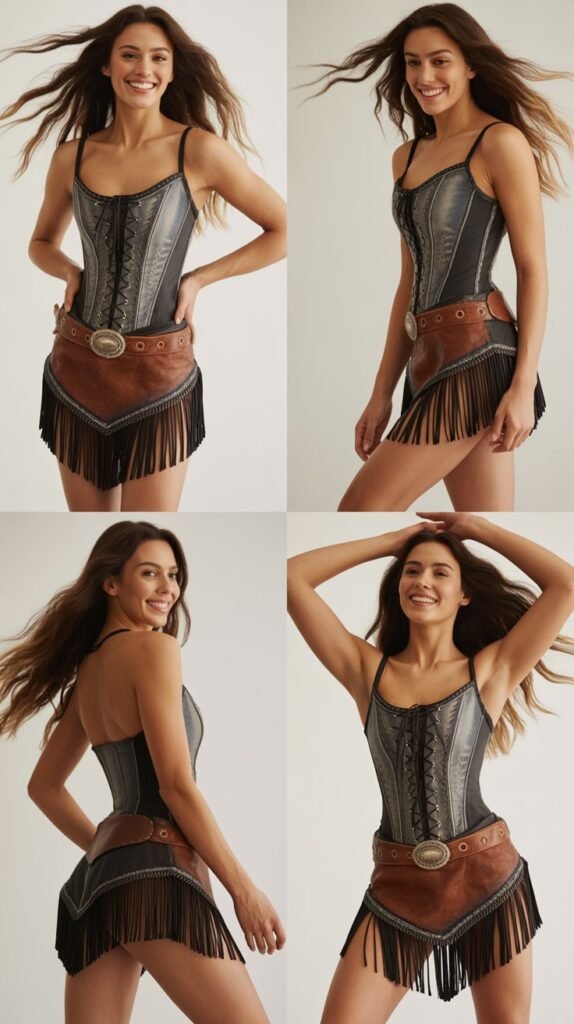 Corset-Style Western Dress