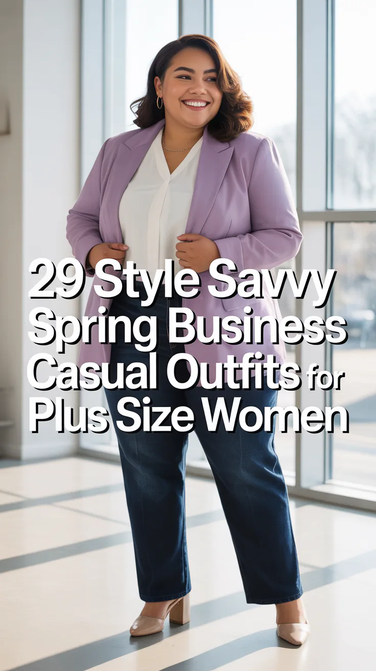 Style Savvy Spring Business Casual Outfits for Plus Size Women