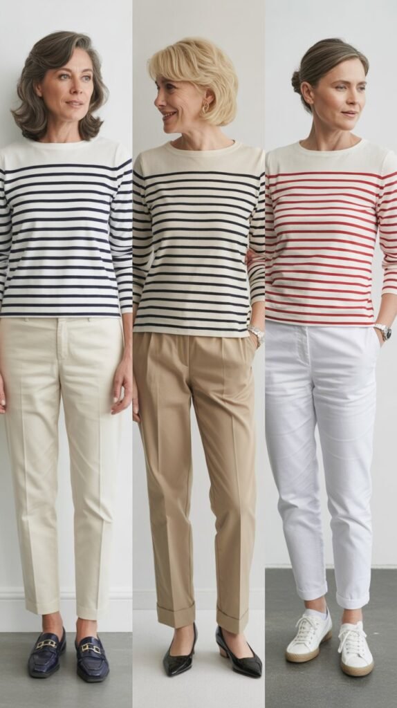 Classic Breton Stripe with Chinos