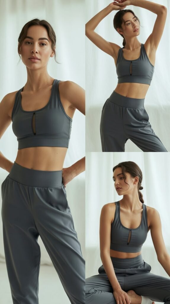 Athleisure: Sports Bra with High-Waisted Joggers