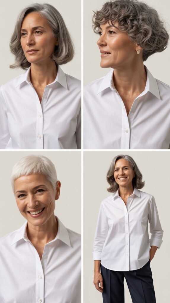  Classic White Button-Down Shirt