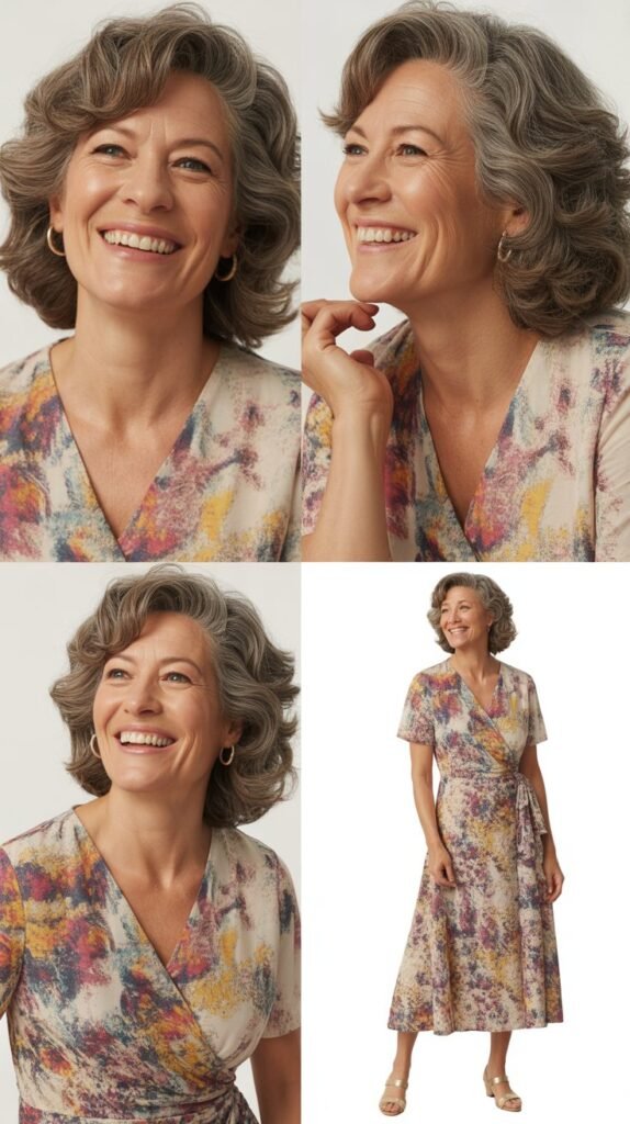  Wrap Dress in Floral Print