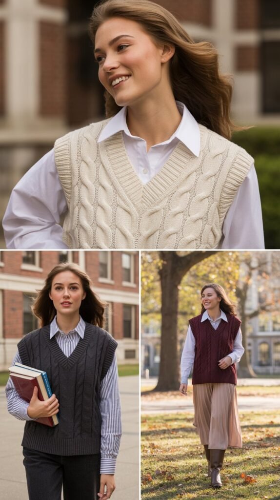 The Sophisticated Sweater Vest Layer