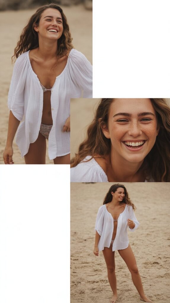 Peasant Blouse with Bikini Bottoms