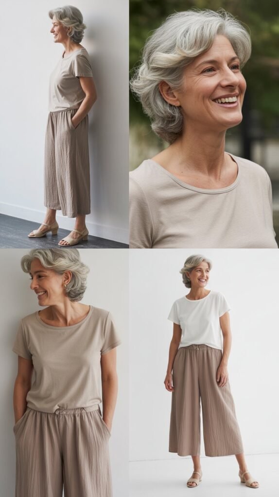 Culottes with a Simple Top