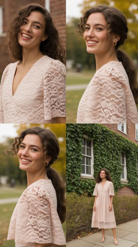 The Elegant Lace Overlay Dress