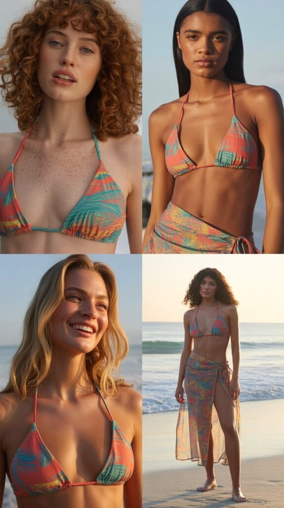 String Bikini with Wrap Skirt