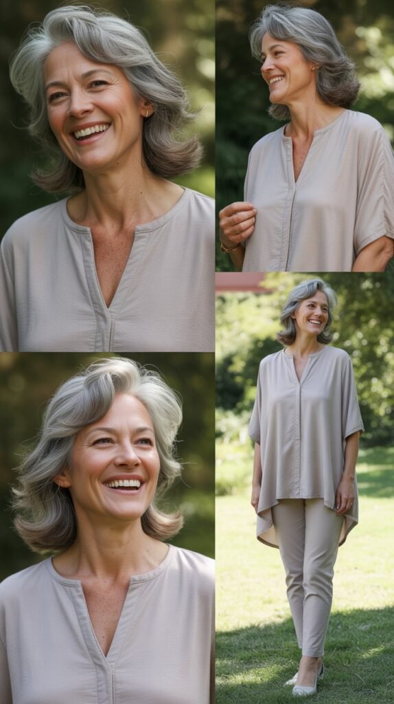 Tunic Top Over Slim Pants