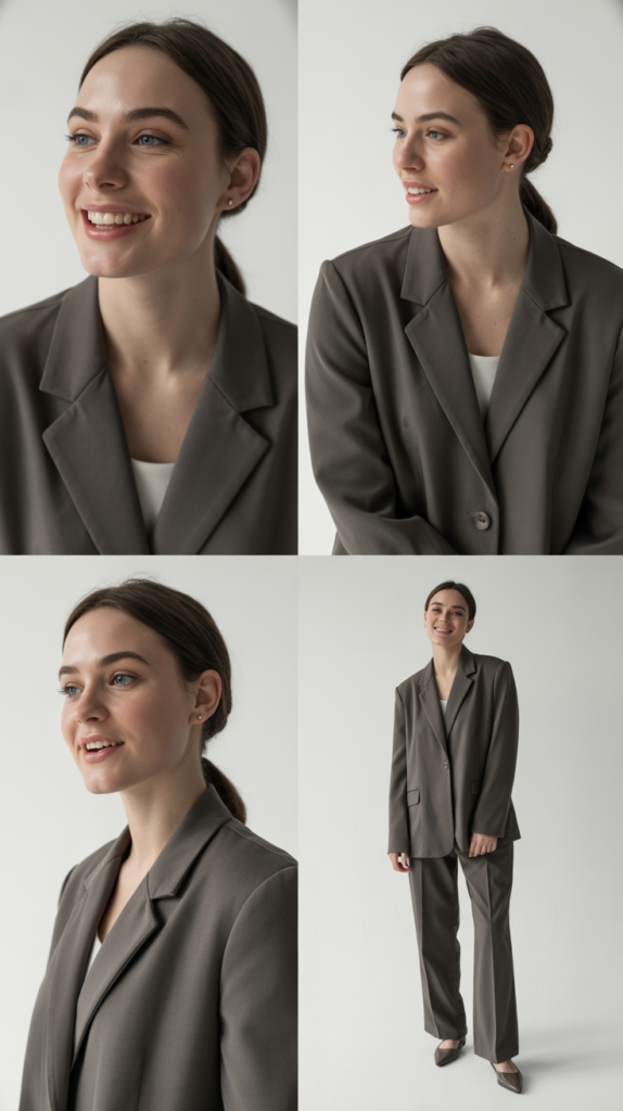  Monochromatic Casual Suit