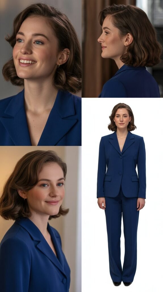 The Classic Navy Pantsuit