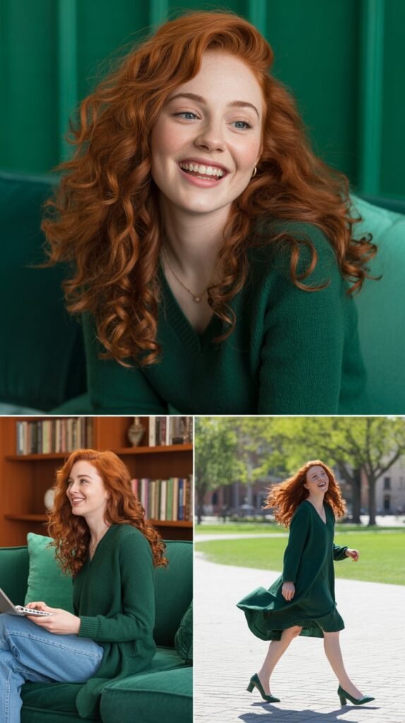 Emerald Green Excellence: Rich Tones for Red Hair