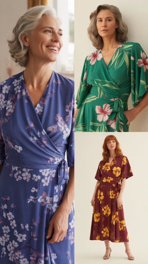  Wrap Dress in Floral Print