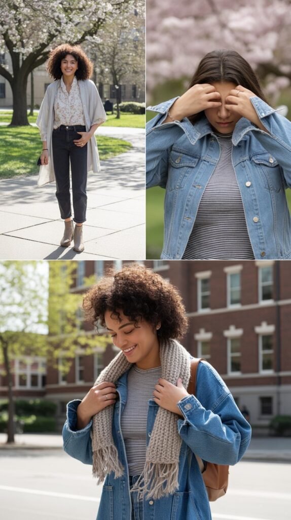 Transitional Layering: Spring Weather Strategies