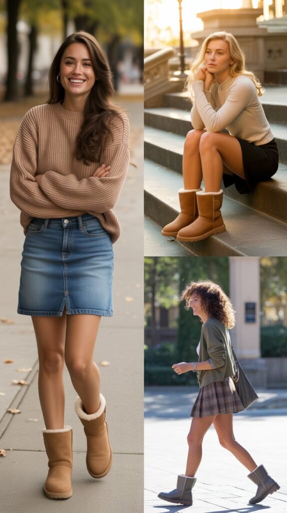  Ugg Boots with Mini Skirts