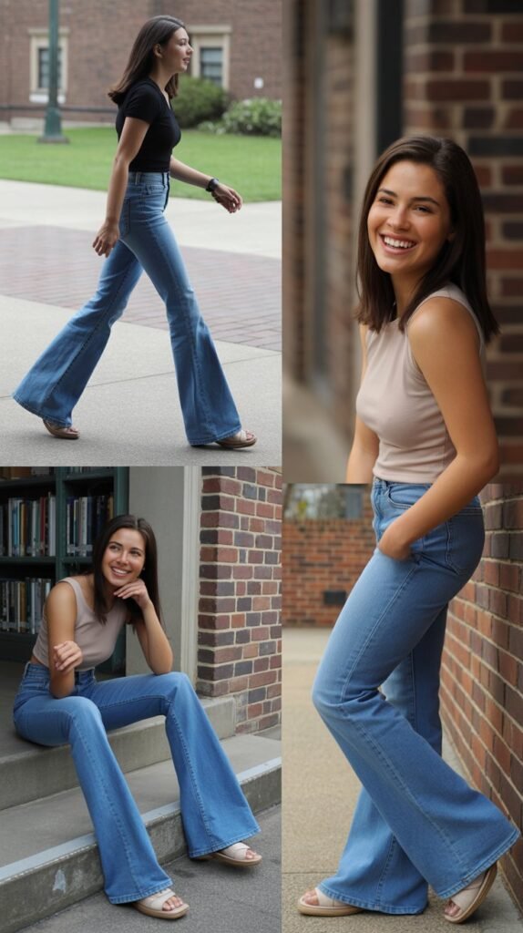 Bootcut Jeans with Flared Bottoms