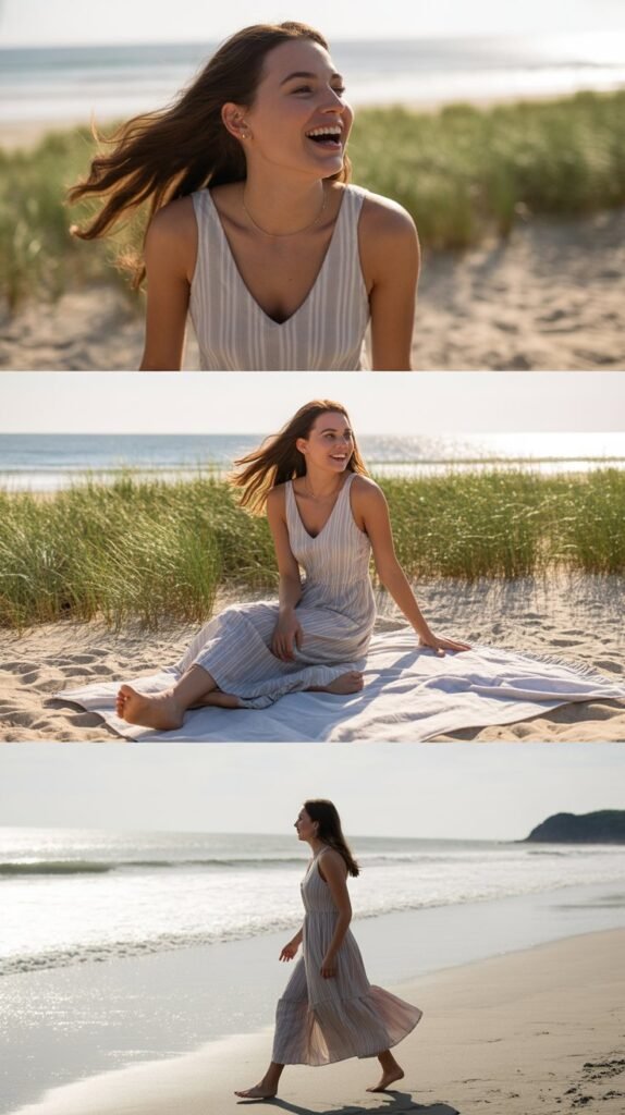 Flowy Maxi Dress with Swimsuit Underneath