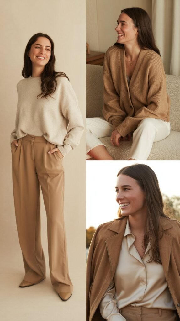 The Neutral Foundation: Camel and Cream Combination