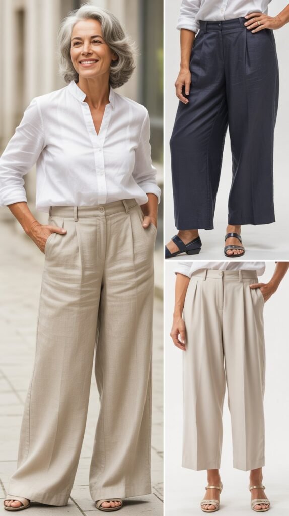 Linen Pants or Cropped Trousers