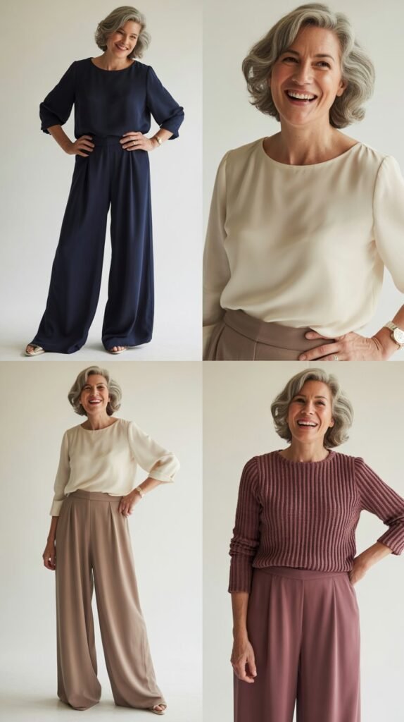 Palazzo Pants with Fitted Top