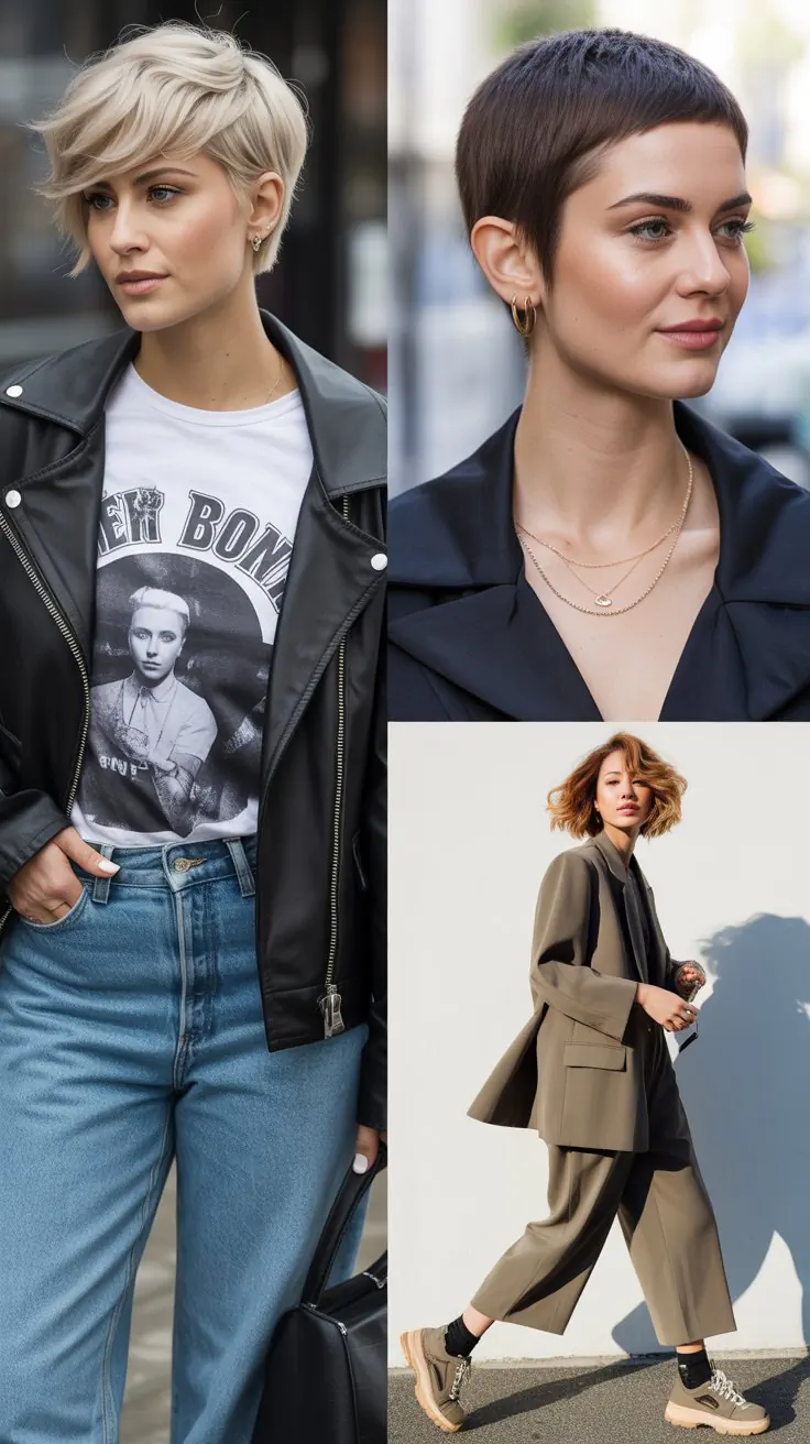 26 Street-Style Approved Pixie Cut Fashion Looks