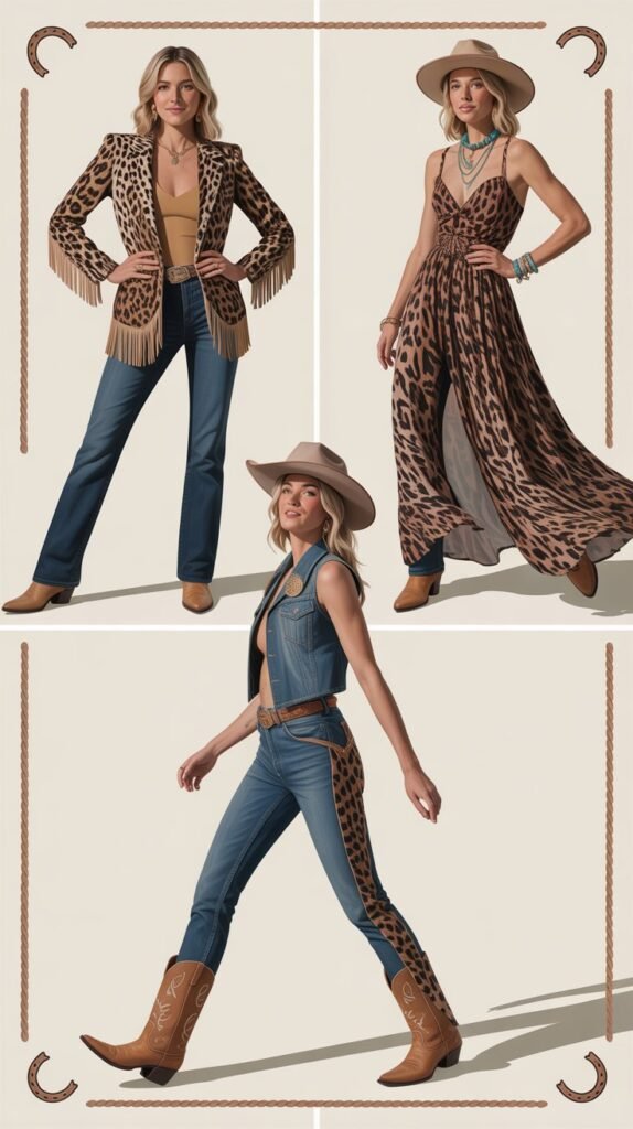 Leopard Print with Western Elements