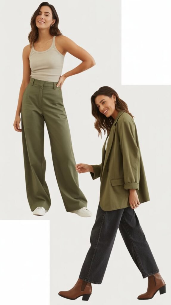 Olive Green Casual Separates