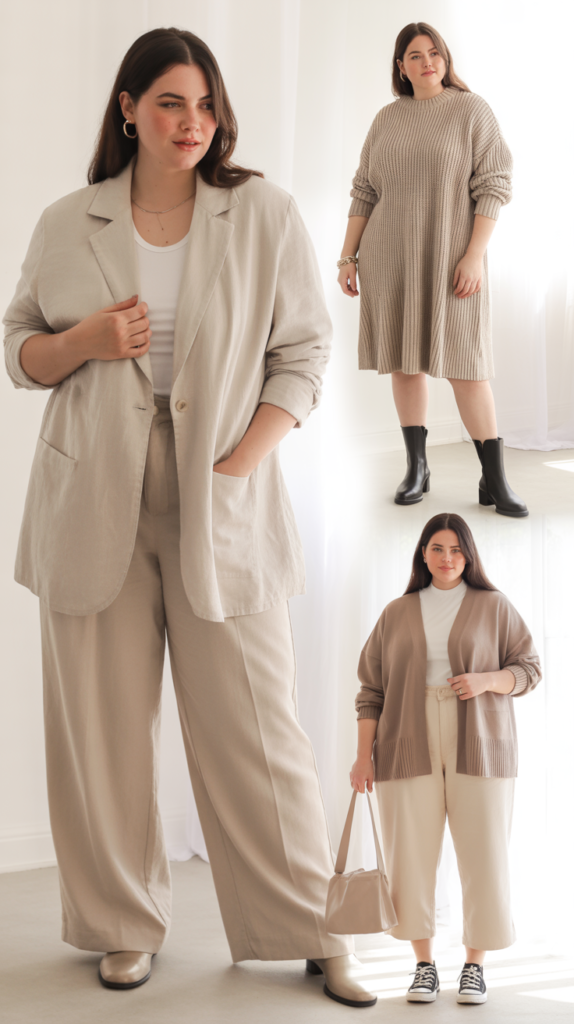 Monochrome Outfit in Spring Neutrals