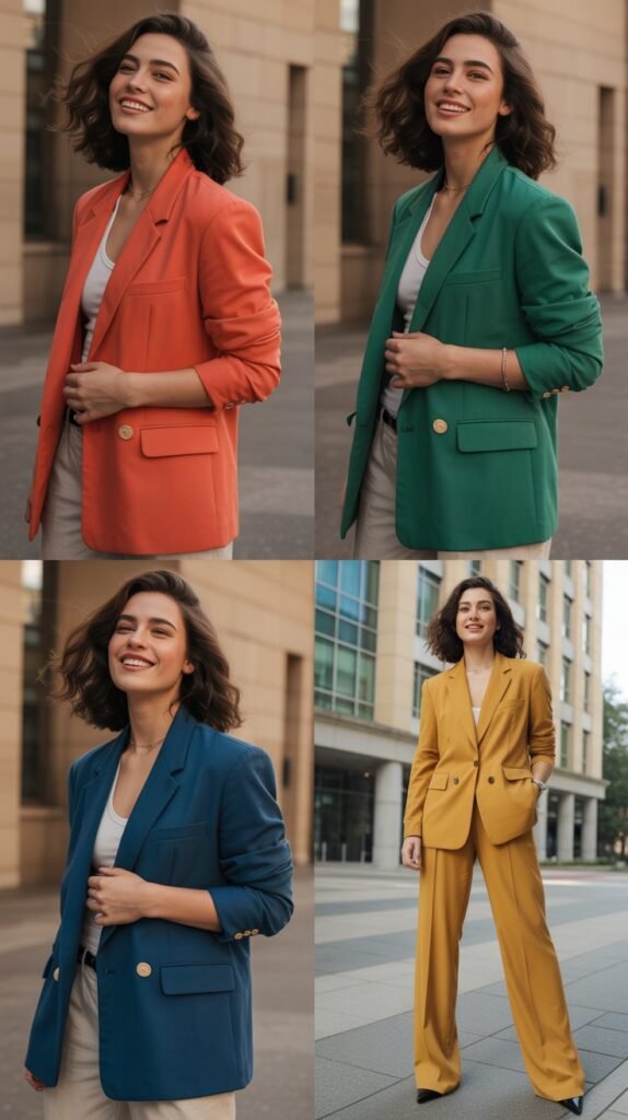 The Colored Blazer Statement