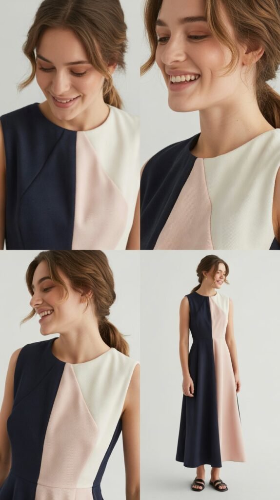  The Sophisticated Colorblock Dress