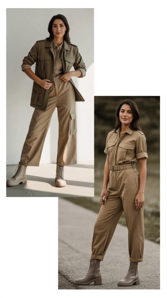 Khaki Utility Styling