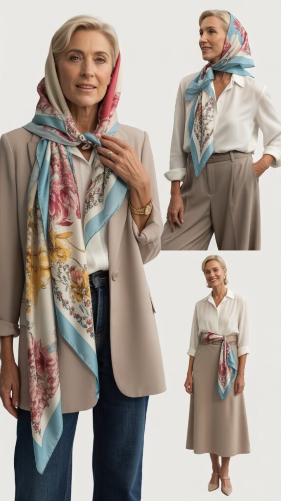 Lightweight Scarf as Statement Piece