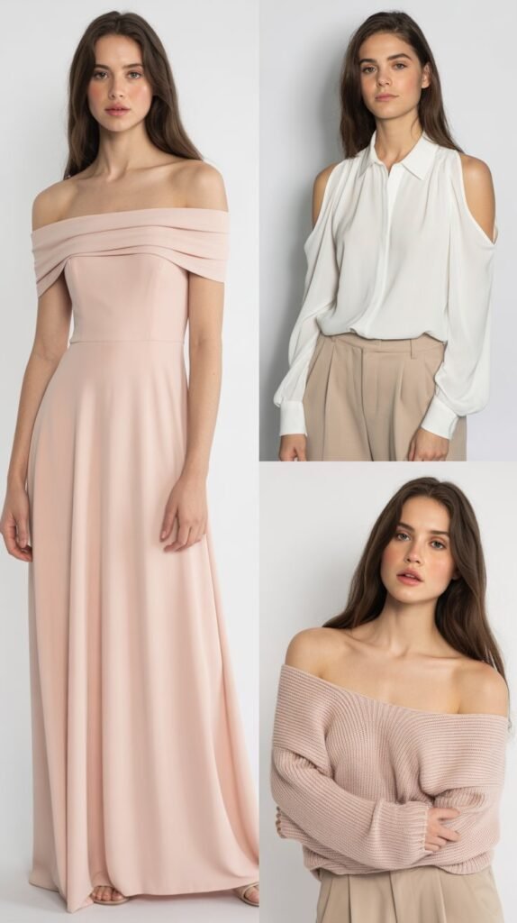 Off-Shoulder and Cold-Shoulder Styles