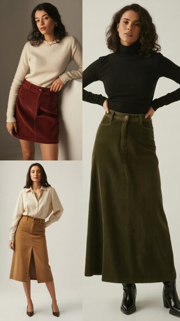 Corduroy Skirts