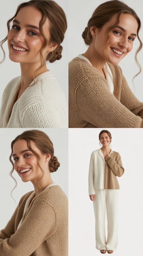  Knit Twin Set for Classic Elegance