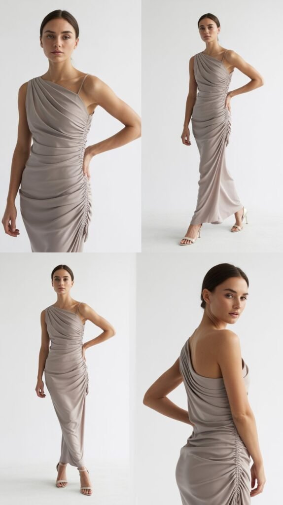  Ruched Side Dress For Flattering Gathering