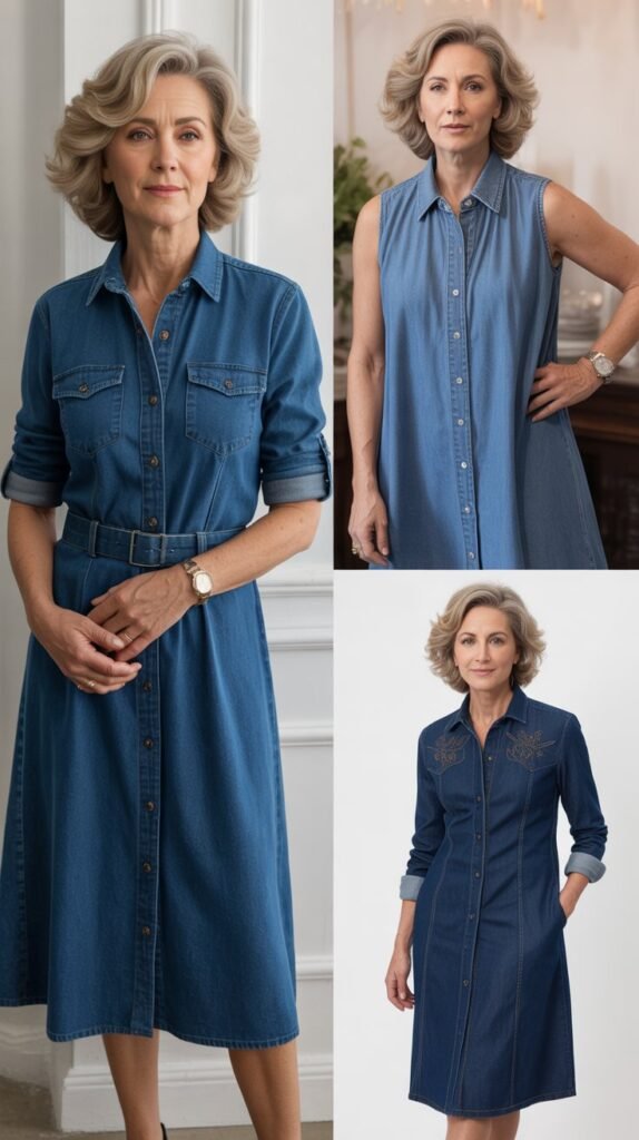 Denim Shirt Dress