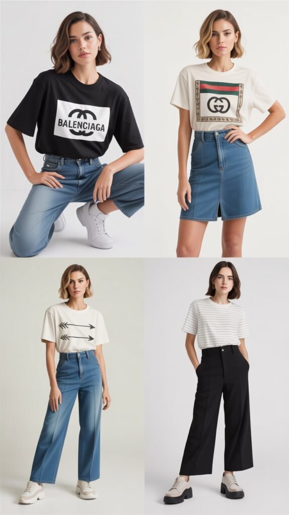 Graphic Tees with Designer Logos