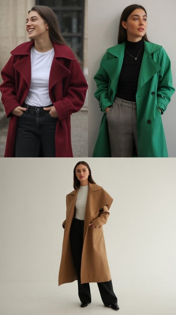 The Statement Coat Over Simple Foundations