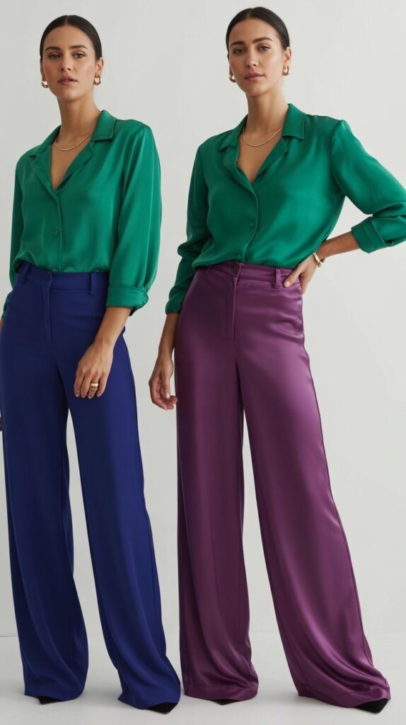 Jewel Tone Separates Mixed and Matched