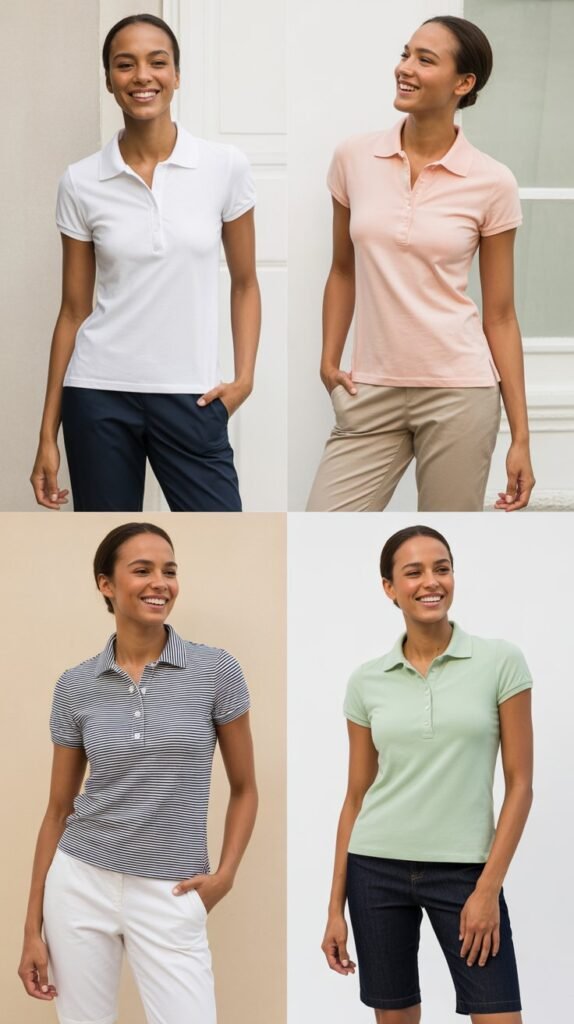 Polo Shirt and Capri Pants