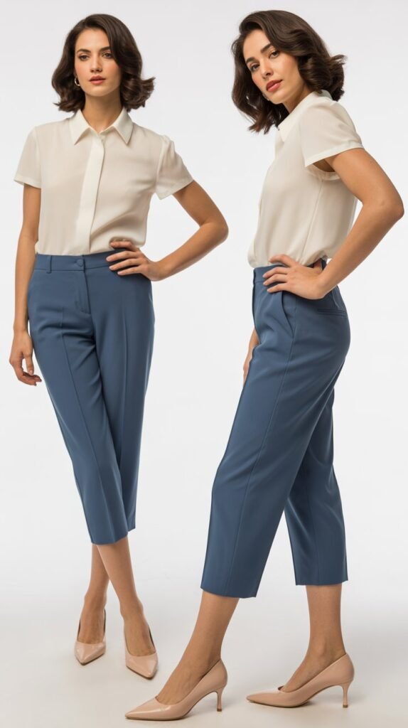  Capri Pants with Kitten Heels