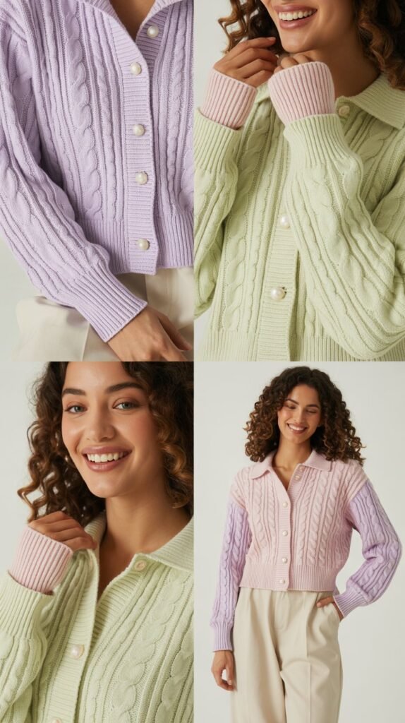 Knit Twinset in Spring Hues