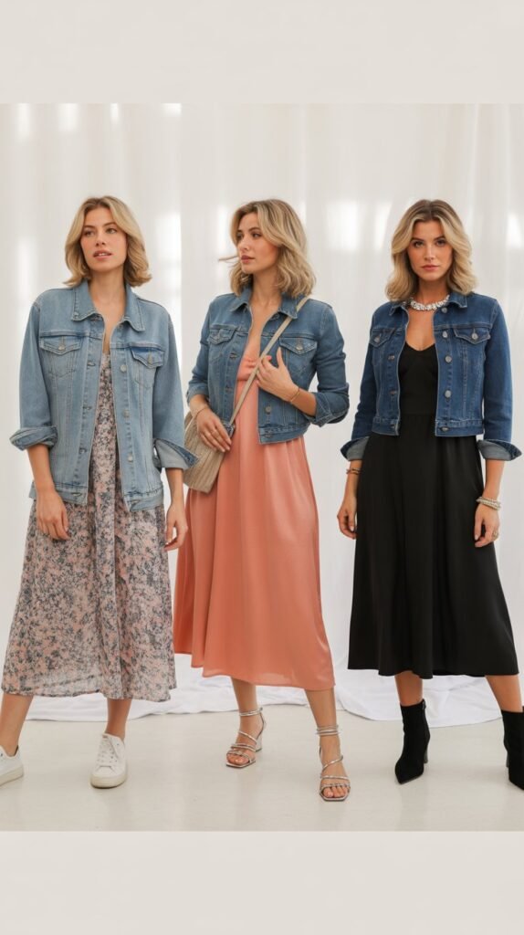  Denim Jacket and Sundress Combo