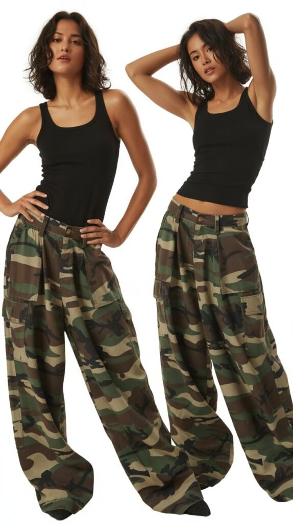 Baggy Camouflage Pants