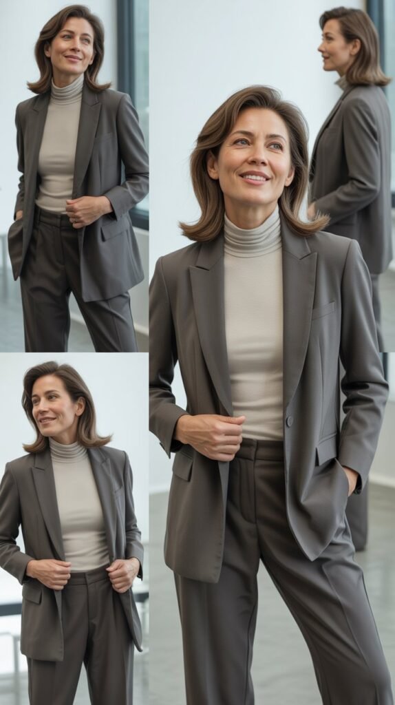 The Power Blazer with Turtleneck