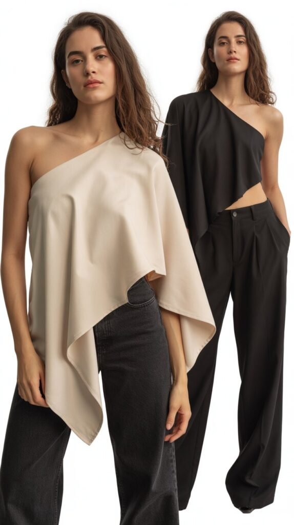 Asymmetrical One-Shoulder Top
