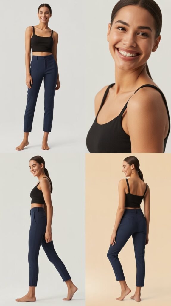 Ankle-Length Slim Pants