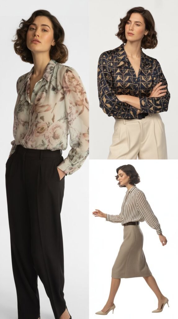 The Patterned Blouse Statement