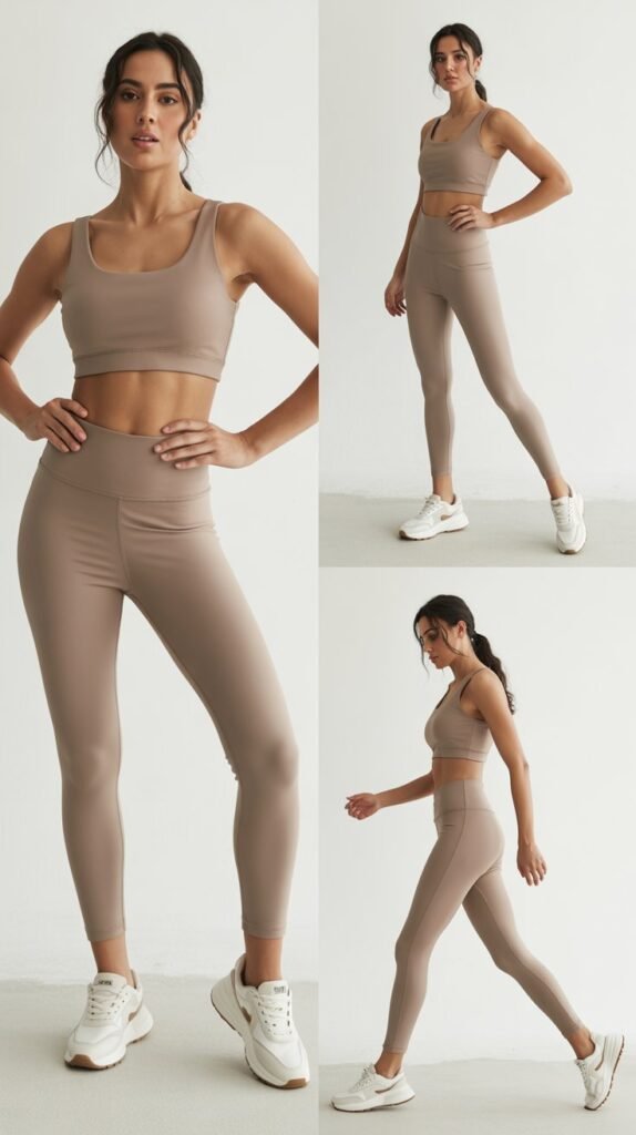 Athleisure Set with Fashion Sneakers